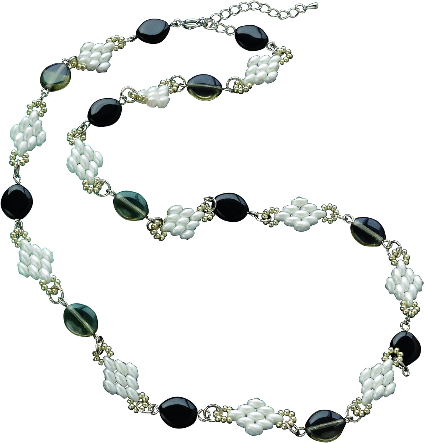 Miyuki BFK-458 Bead Kit, Super Duo Beads, Accessory Kit, Soir Greige Necklace image number 6