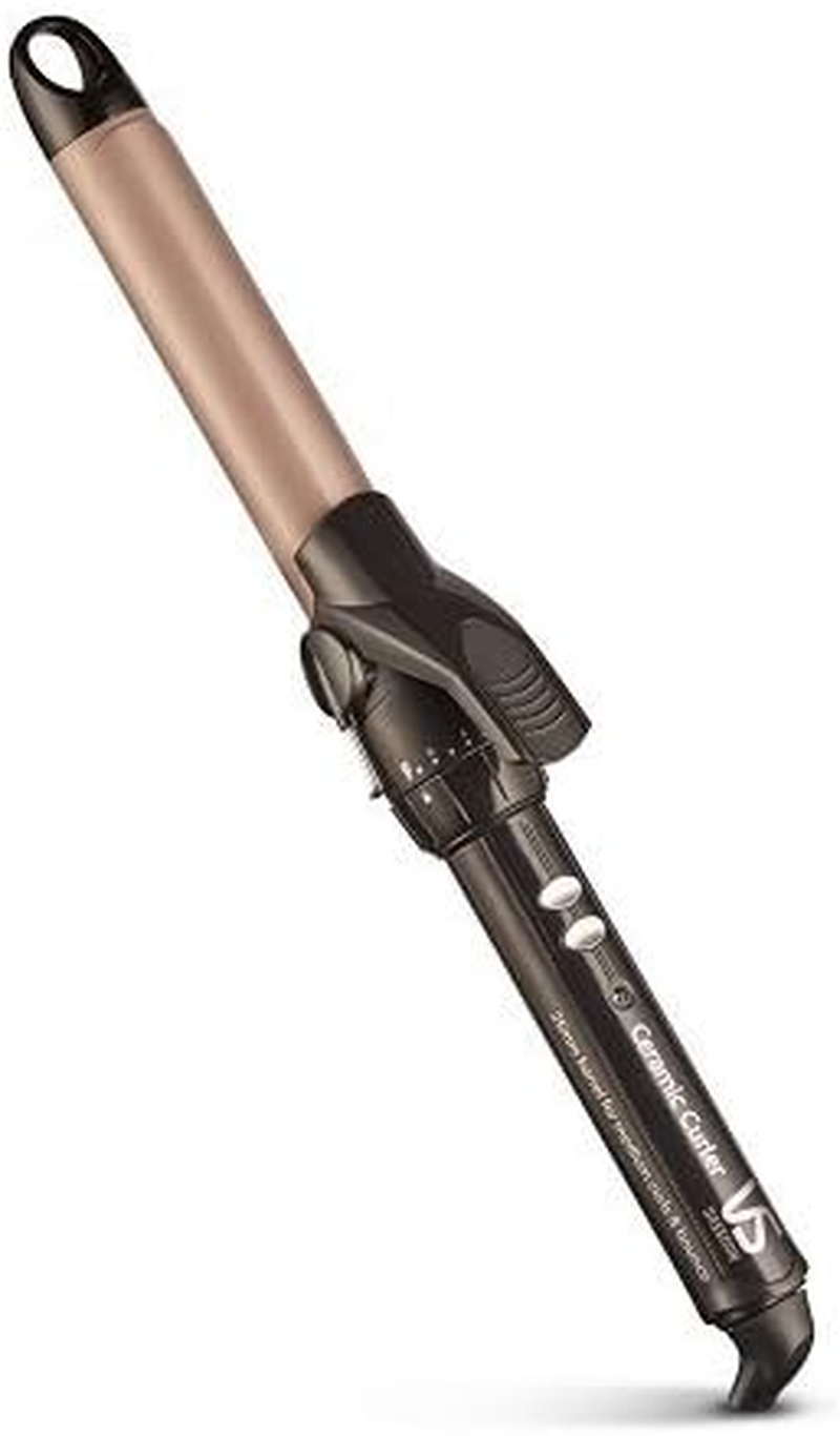 VS Sassoon Ceramic Hair Curler 25Mm Barrel &ndash; Fast Heat Up, 10 Heat Settings (135&deg;C&ndash;180&deg;C), Smooth Glide Ceramic Technology, Auto Shut-Off &ndash; Black image number 2