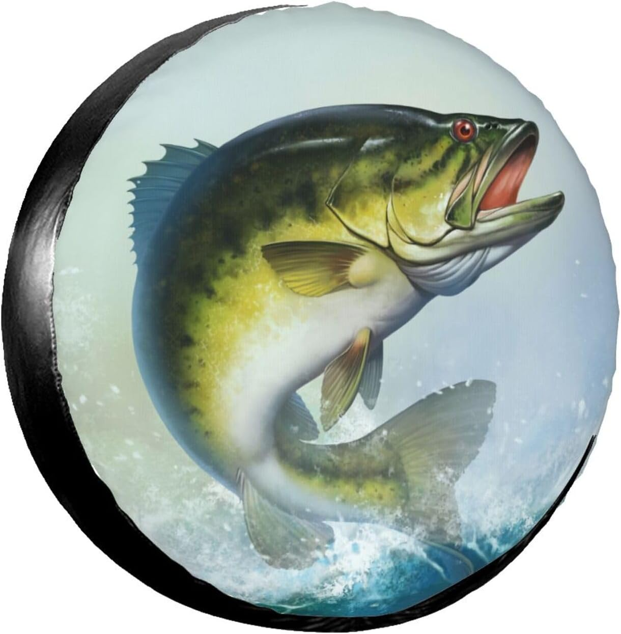 Funny Raccoon in Green Sunglasses Spare Tire Cover Cute Animal Tire Wheel Covers Waterproof Weatherproof Wheel Tire Protector Tyre Covers Universal for Trailer RV SUV Vehicle Motorhome Travel 14 Inch