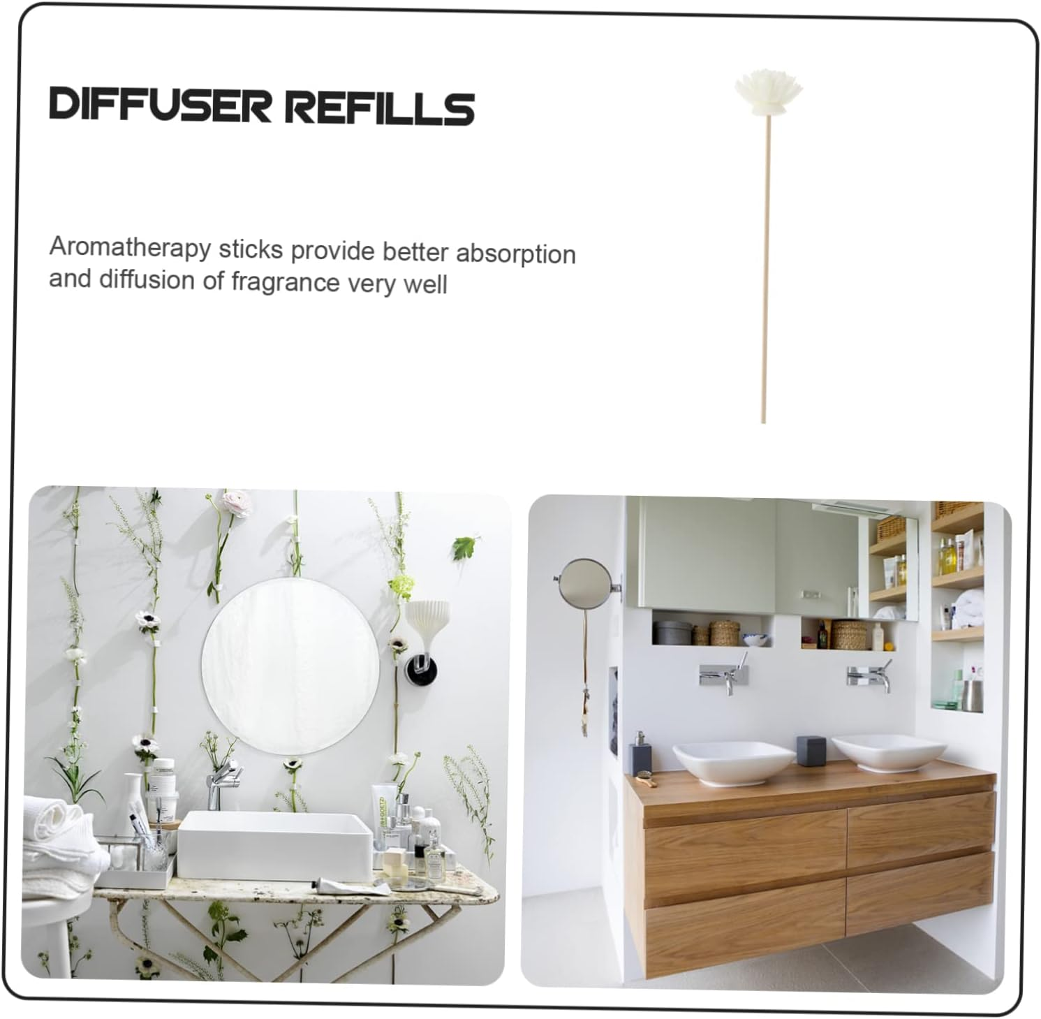 24Pcs Aromatherapy Dried Flowers Diffuser Flowers Aroma Diffuser Sticks for Shower Aromatherapy Natural Potpourri Supplies image number 5