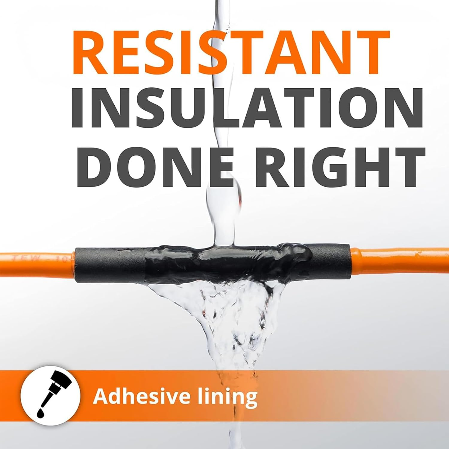 Snokay 400 PCS Heat Shrink Tubing Kit, 3:1 Adhesive-Lined Marine-Grade Heat Shrink Tubes with Storage Case, Waterproof for Automotive, Electrical, and Industrial Use, Black & Red image number 1