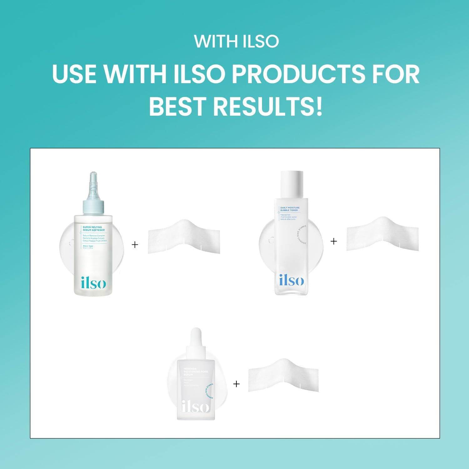 ILSO Skin Wrap Cotton Pad, Thin Layer for DIY Toner Pad and Sheet Mask, 40 Sheets, 1.57 X 4.25Mm, Korean Skincare image number 3