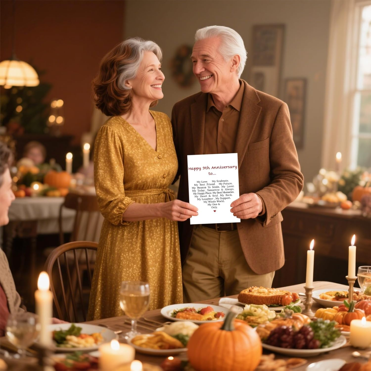 Anniversary Card, Happy 9Th Card for Girlfriend, Romantic Anniversary Card for Him Her, Funny Nine Year Wedding Anniversary Card for Wife Husband image number 2