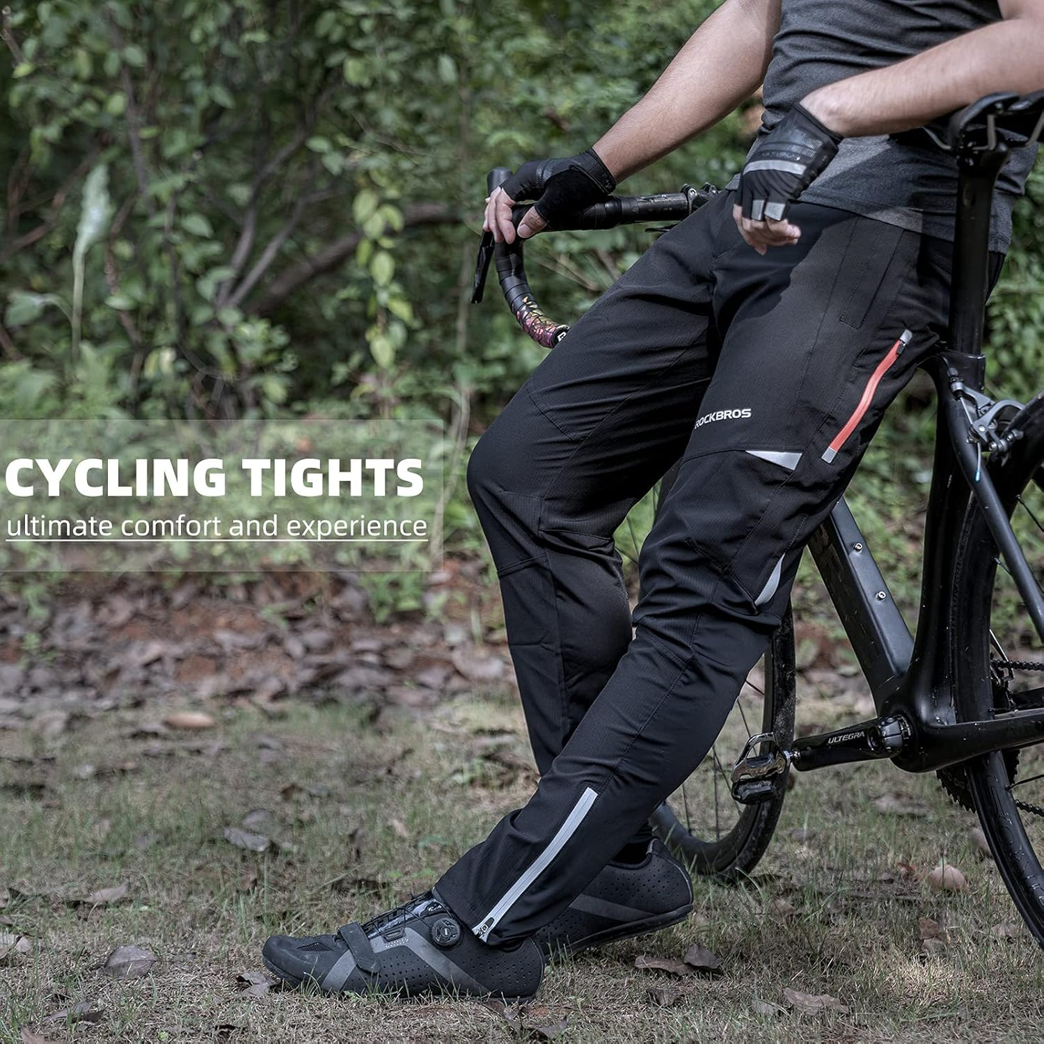 ROCKBROS Mens Cycling Bike Pants Quick-Dry Outdoor Mountain Running Hiking Gear image number 2