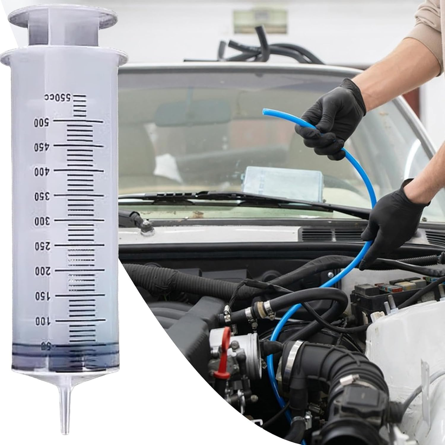 Big Syringe for Liquid,500Ml Large Garden Syringe | Irrigation Tools for Measurement Glue Ink Oil Refilling Plant Pet Care image number 1