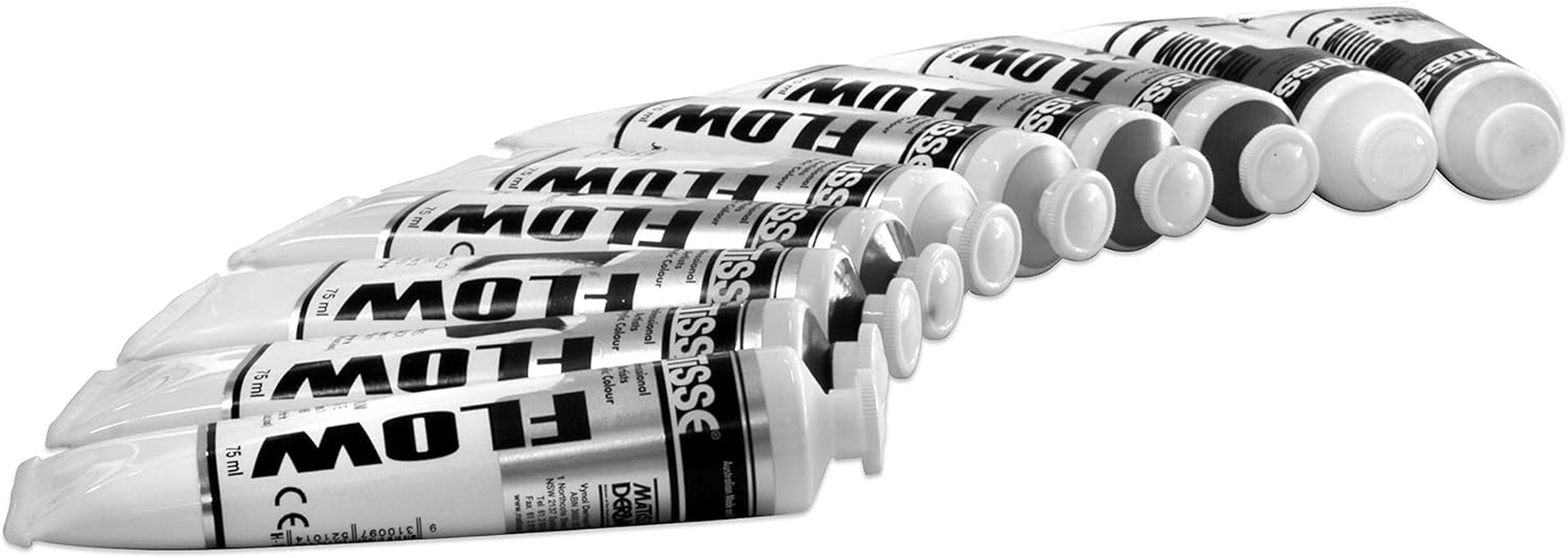 Derivan Matisse Flow Professional Artists Acrylic Colour 75 Ml, Australian Yellow Green