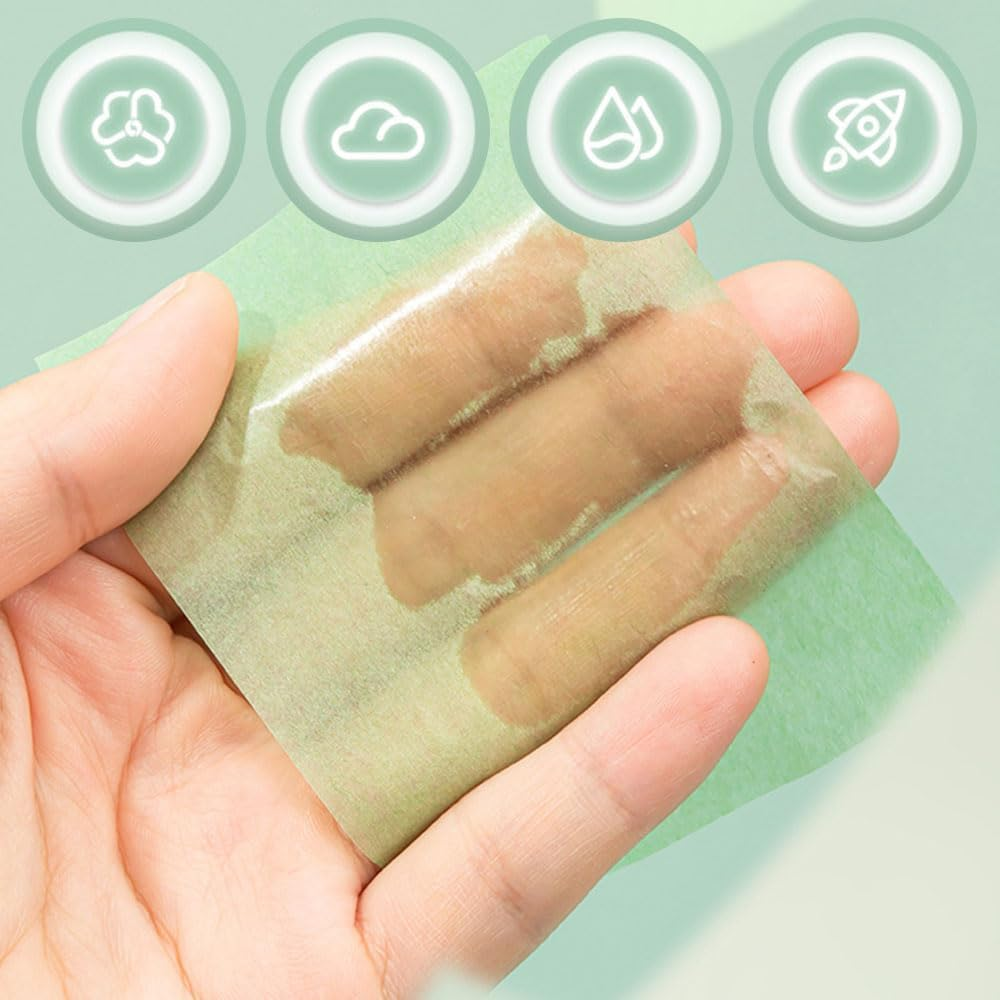 600 Sheets Makeup Blotting Paper, Oil Blotting Paper, Facial Oil Absorbing Papers for Instant Shine Control, Absorbent Sheets for Face Care Makeup, Perfect for Daily Use image number 2