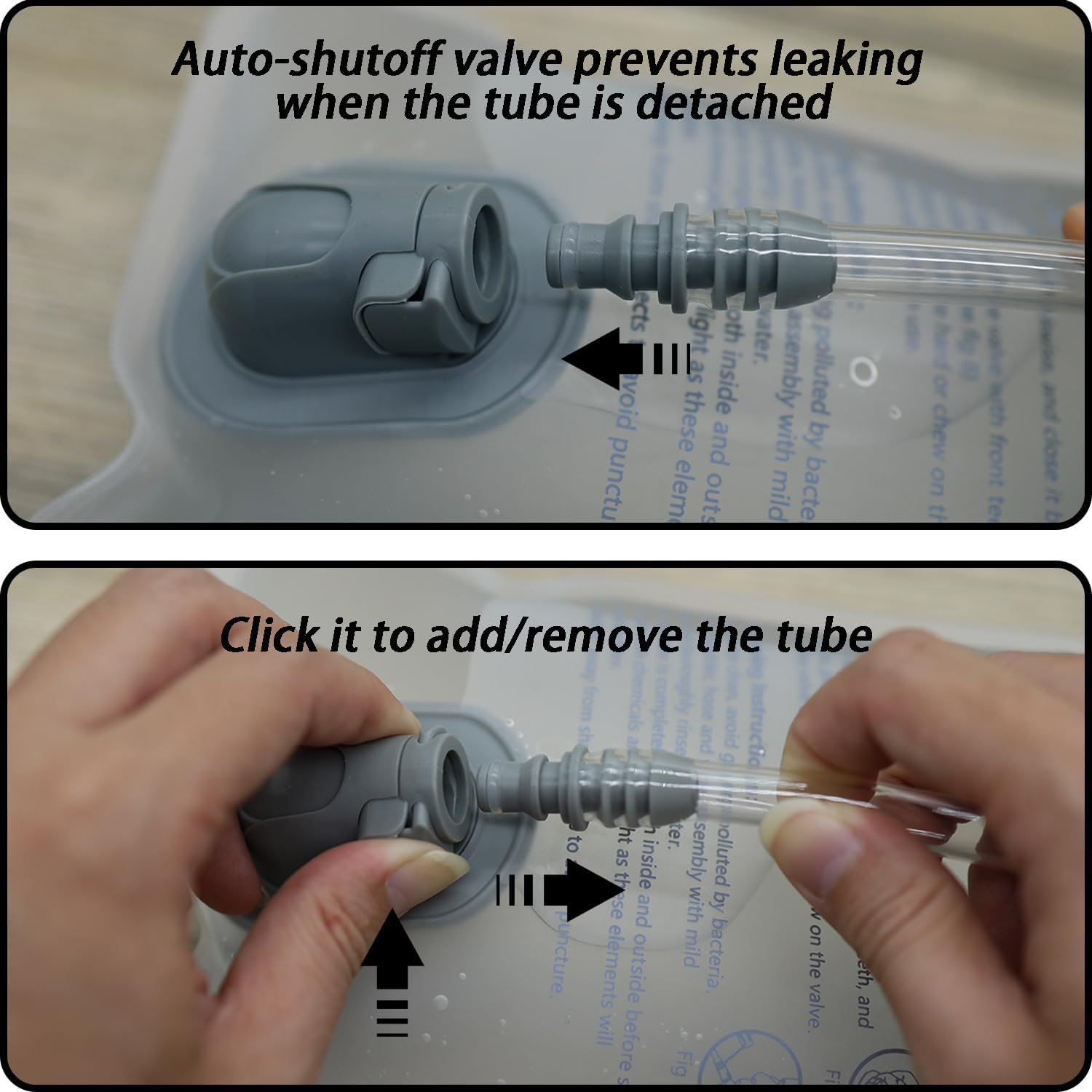 Hydration Bladder 2 Pack, Water Bladder for Hiking Backpack,Leak Proof Water Bladder Bag, BPA Free Military Water Storage Bladder,Hydration Pack for Hiking Climbing Cycling Running Camping image number 1