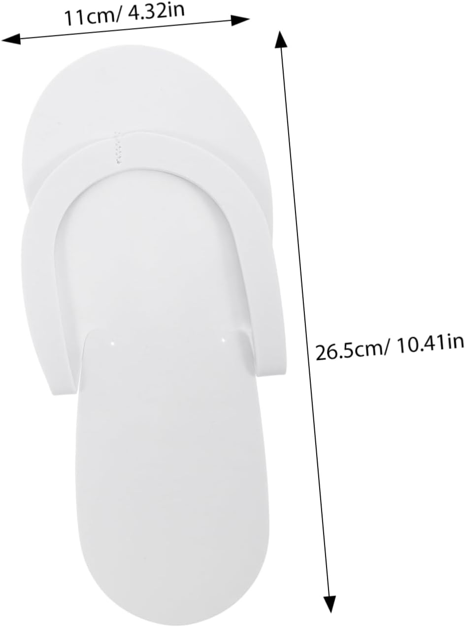 Disposable EVA Shower Slippers for Women Quick Dry Foldable Non Slip Bathroom Slides for Home Travel Spa Nail Salon Use image number 2