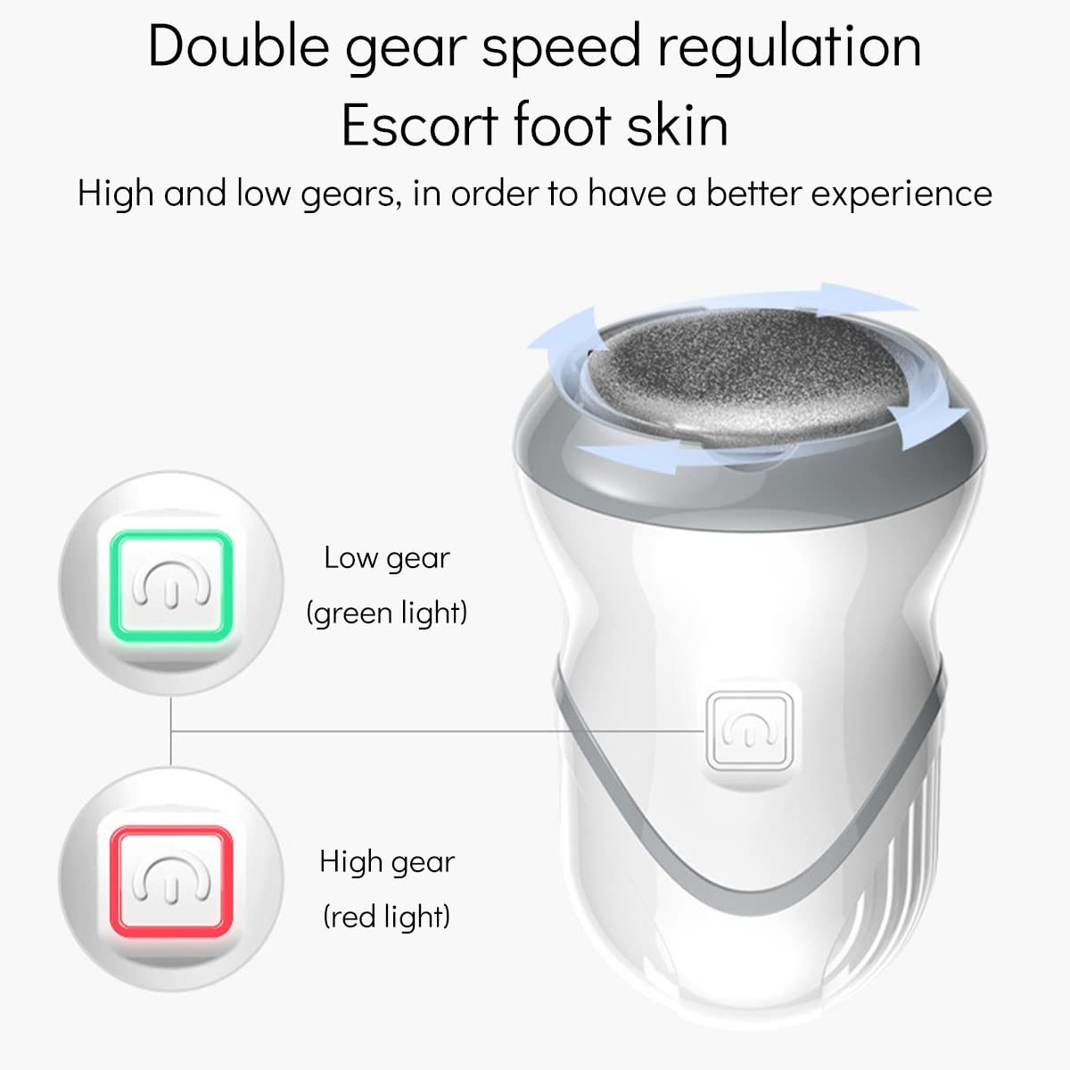 Electric Feet Callus Remover Portable Rechargeable Foot Grinder Foot File Pedicure Tools with Vacuum Adsorption Pedicure Foot Care Tools for Feet Cracked Heels and Dead Skin image number 5