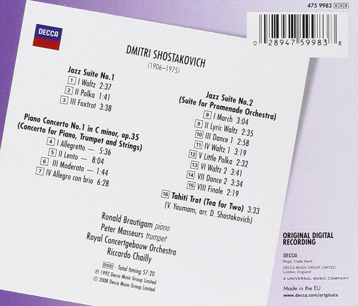 Shostakovich: Jazz Album image number 5