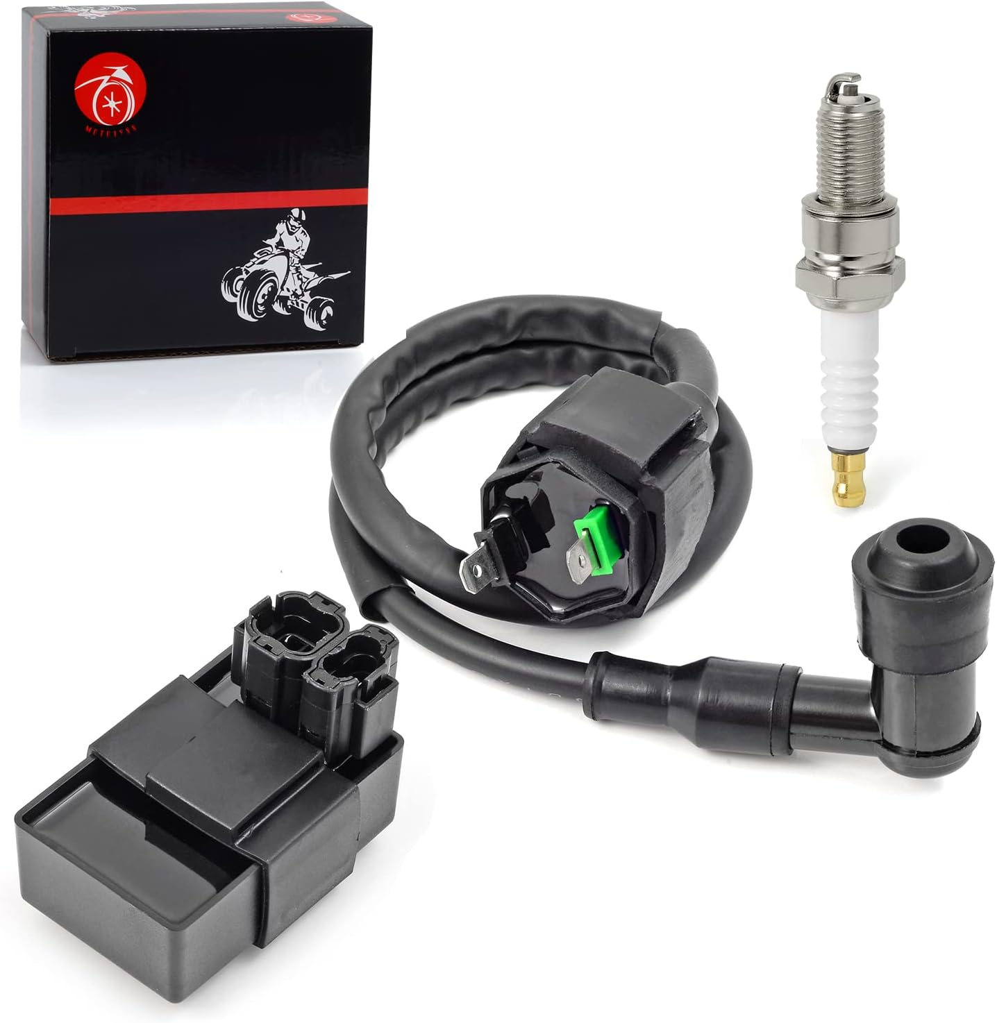 CDI Box Igniter and Ignition Coil & Spark Plug for HONDA CRF 100F CRF 80F XR 80R XR 100R 1992-2013 30410-GT9-000