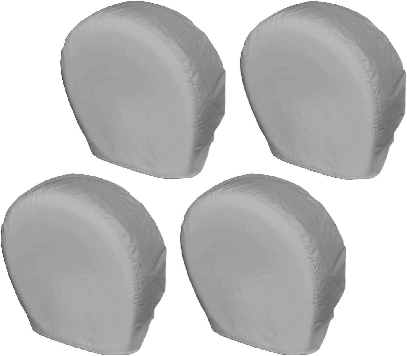 Explore Land Tire Covers 4 Pack - Tough Wheel Protector for Truck, SUV, Trailer, Camper, RV Universal Fits Tire Diameters 39-42 Inches, Charcoal