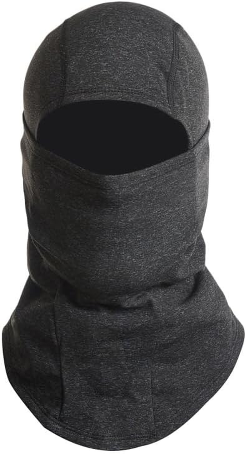 ZONADA Winter Skiing Face Protection Thermal Balaclava for Men and Women Helmet Liner Windproof Cold-Proof Fleece Riding Mask with Goggles Hole Black