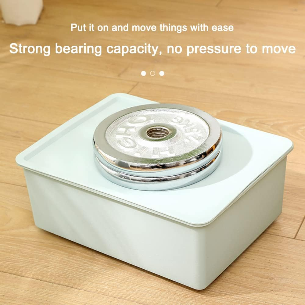 16 Pieces Self Adhesive Caster Wheels Mini Swivel Wheels Stainless Steel Paste Universal Wheel 360 Degree Rotation Sticky Pulley for Bins Bottom Storage Box Furniture Trash Can image number 3