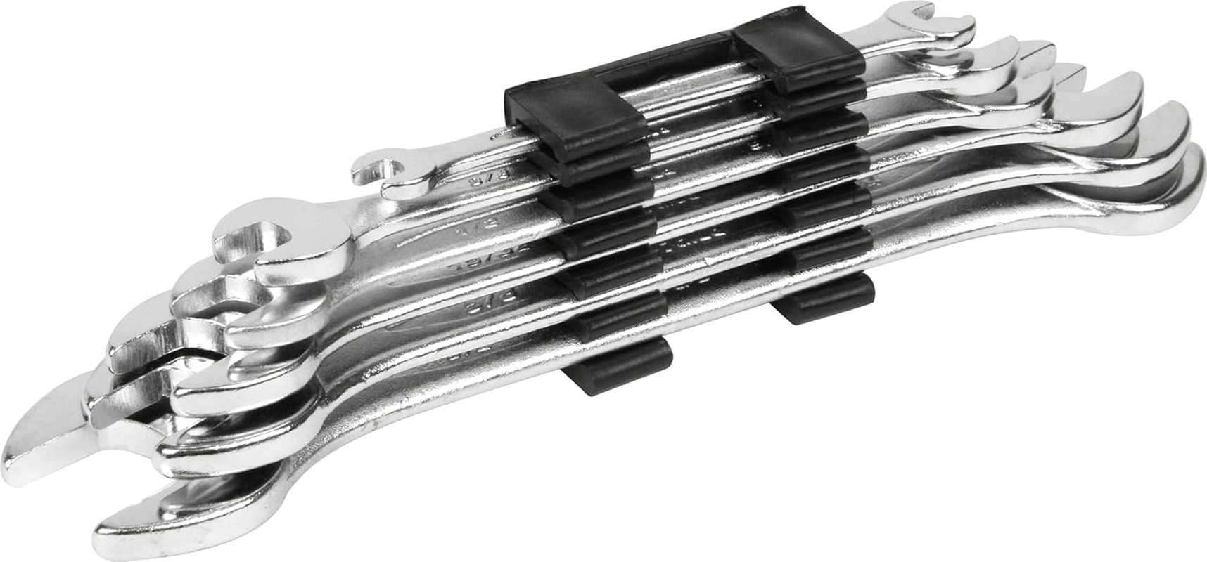 E-Value ESW-06S Double Mouth Spanner Set, Millimeter Size, Set of 6 image number 2