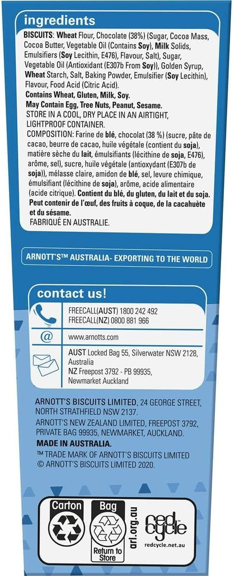 Arnott'S Teevee Original Snacks 175 G