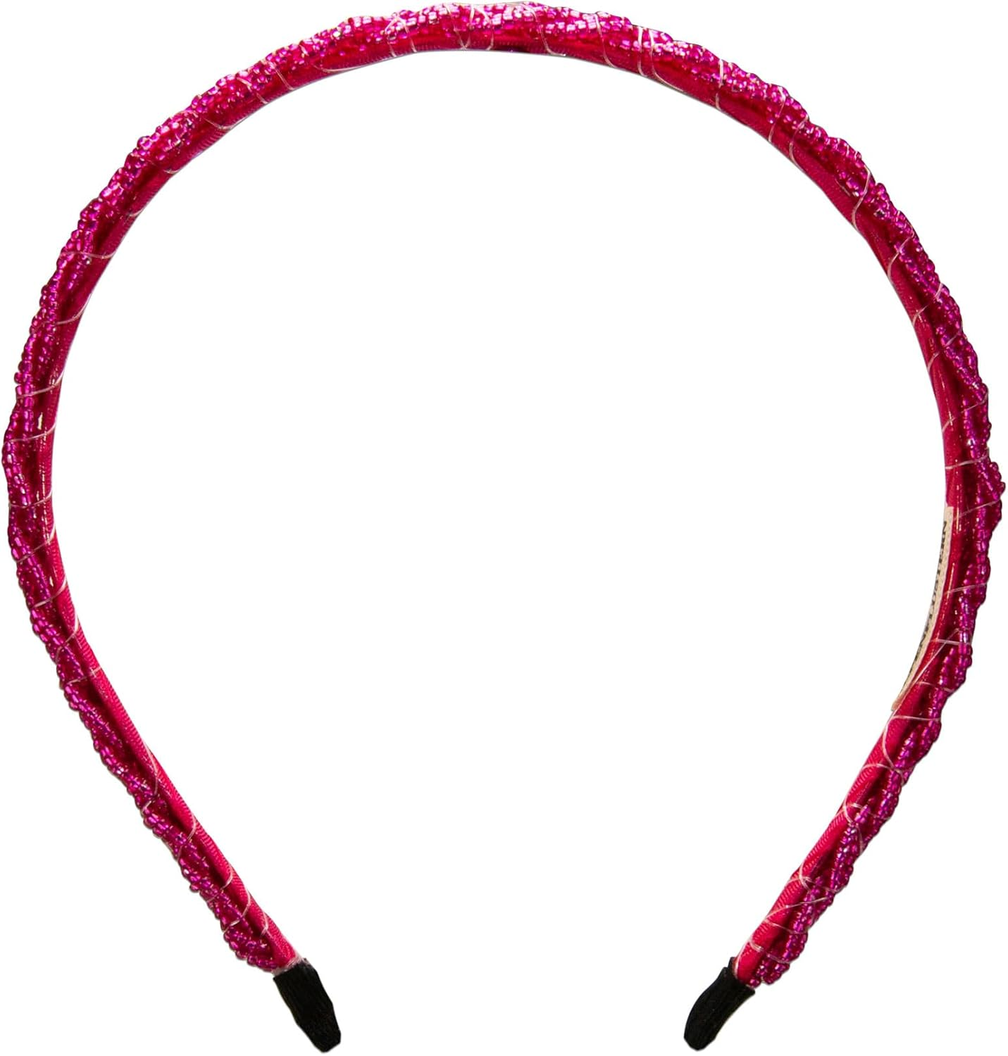 Alpenfl&uuml;stern Costume Headband Beads Braided Look &ndash; Women'S Hair Accessories Braided Hair Band Non-Slip for Dirndl (In Traditional Colours) ADV138 (Fuchsia Pink)) image number 2