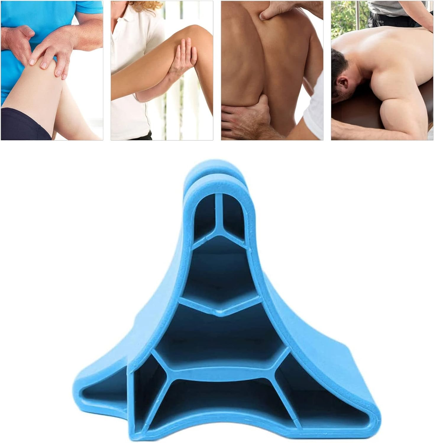 Occipital Release Tool, Portable Cervical Vertebra Suboccipital Release Device, Handheld Deep Muscle Trigger Acupressure Point Massager, Pain Relief for Headache Migraine Neck Shoulders Back (Blue) image number 5