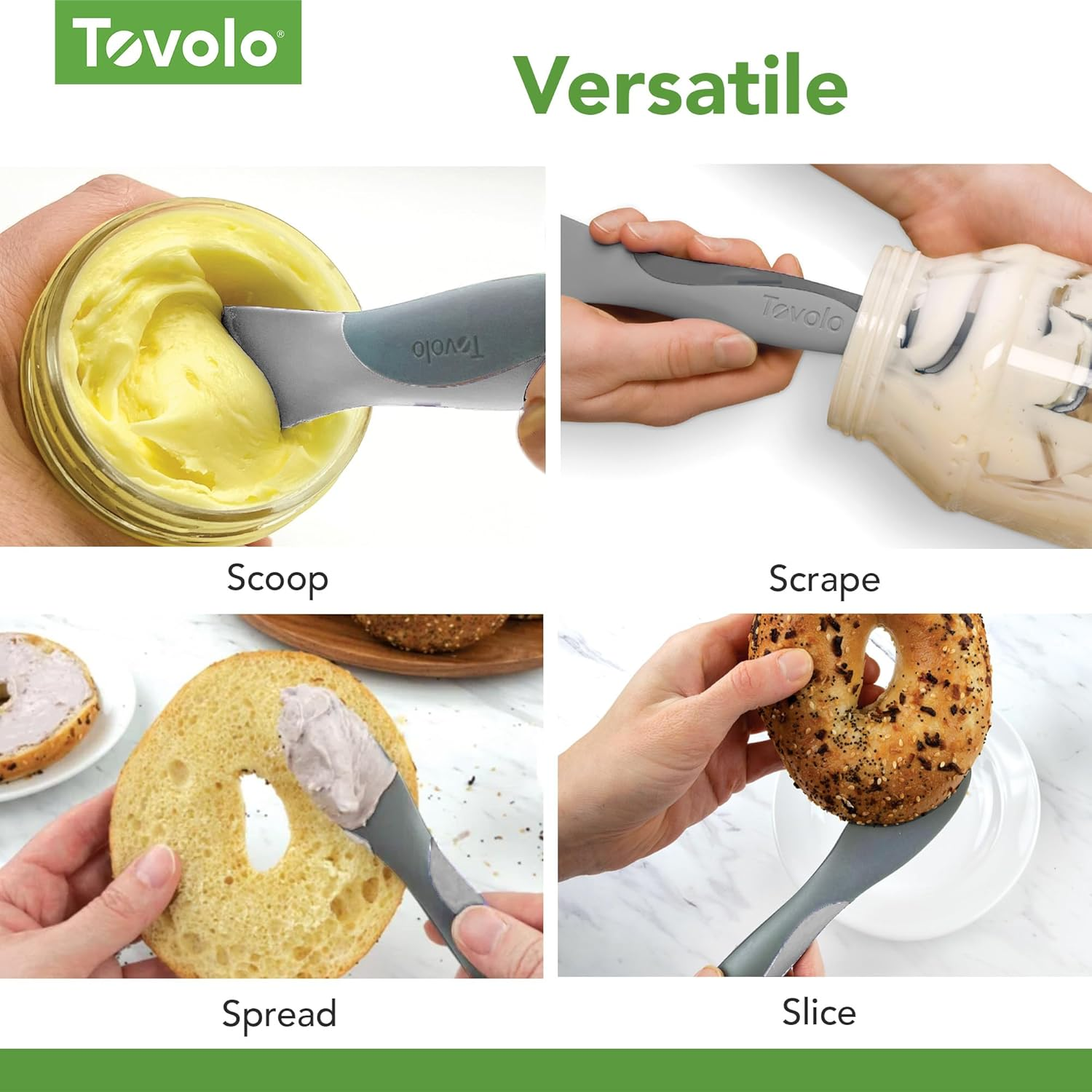 Tovolo Mini Scoop and Spread - Oyster Grey image number 5