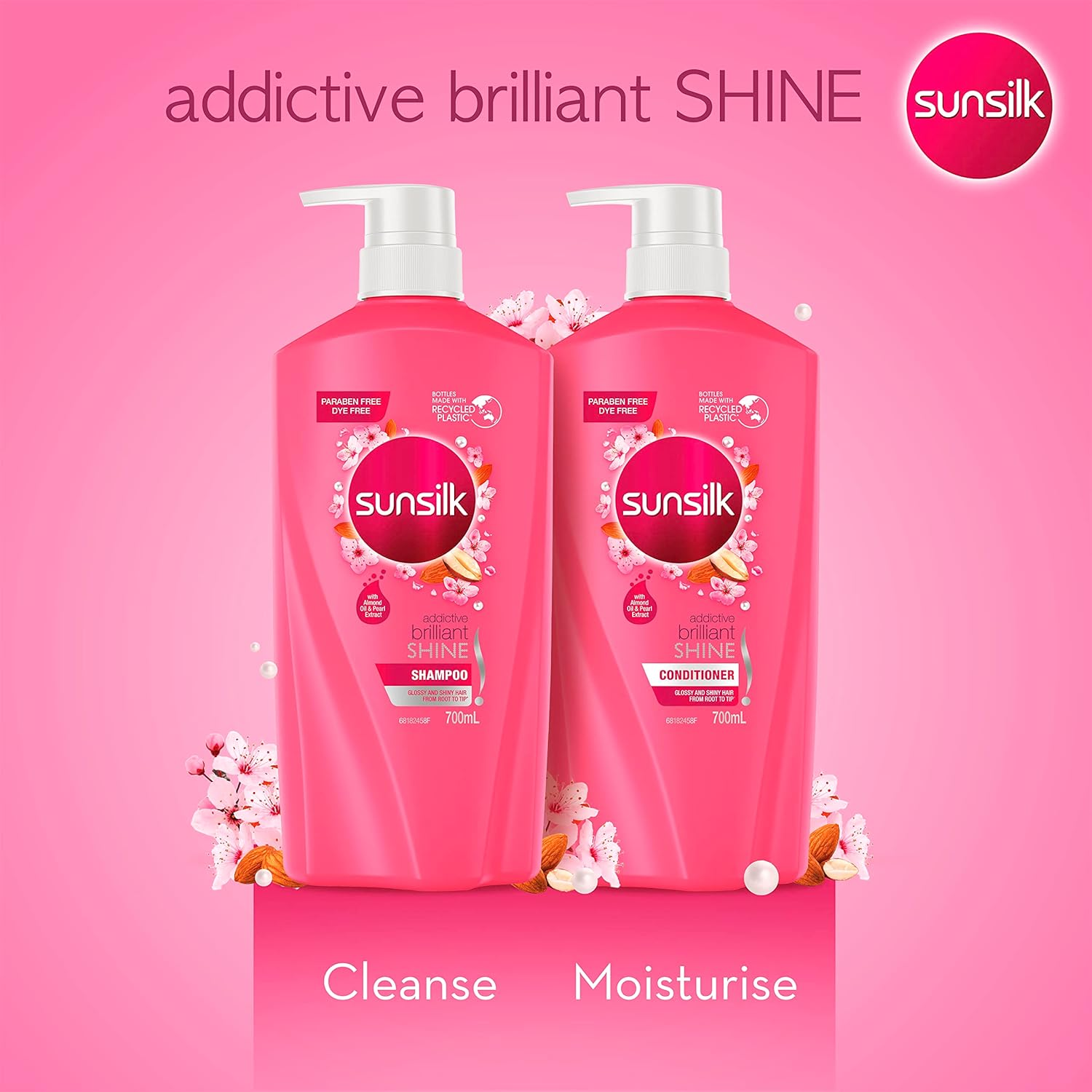 Sunsilk Conditioner Addictive Brilliant Shine, 700Ml image number 5