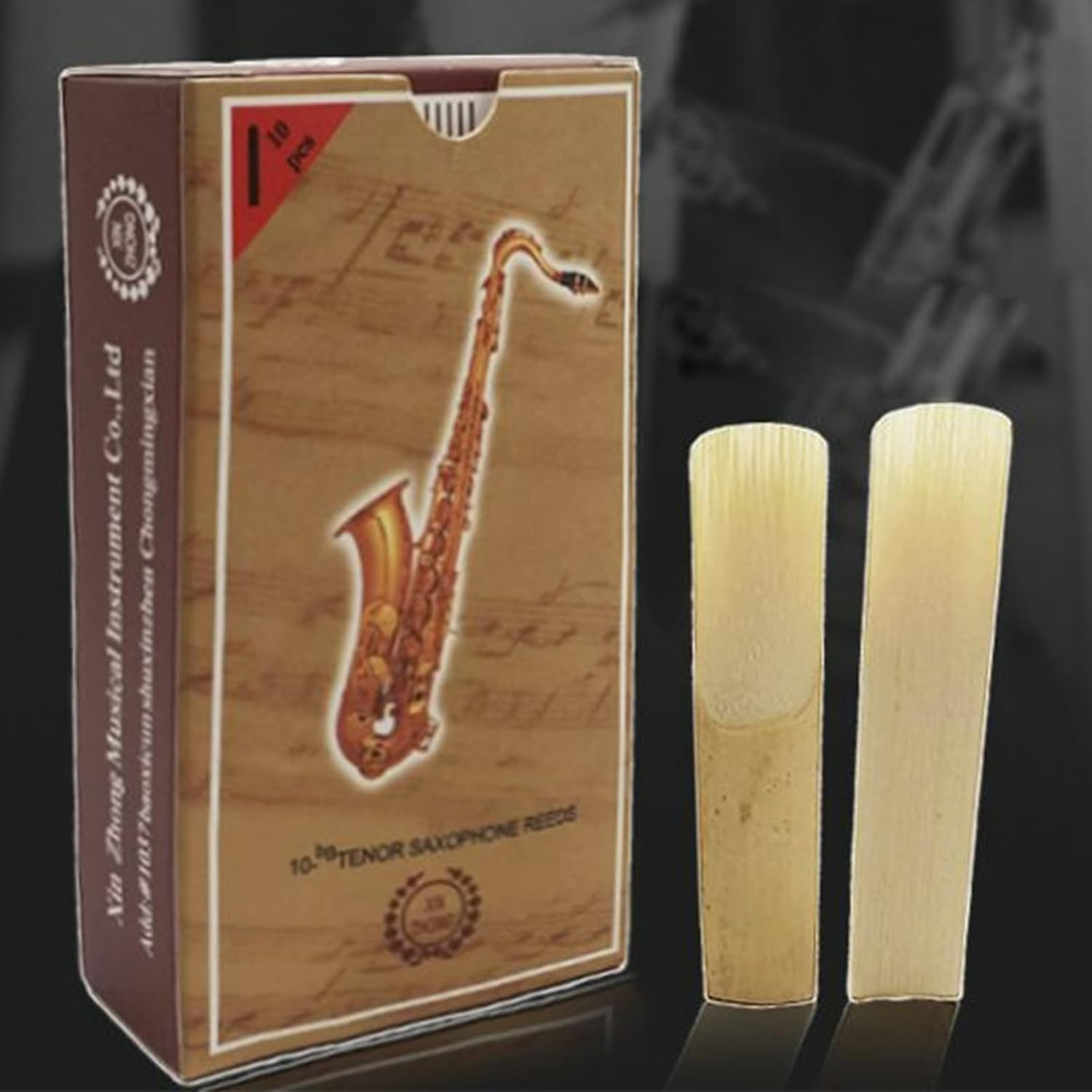 10Pcs Saxophone Reeds Strength 2.5 for Tenor Saxophone Reeds Professional Beginner Sax Accessories Tenor Saxophone Reed image number 1