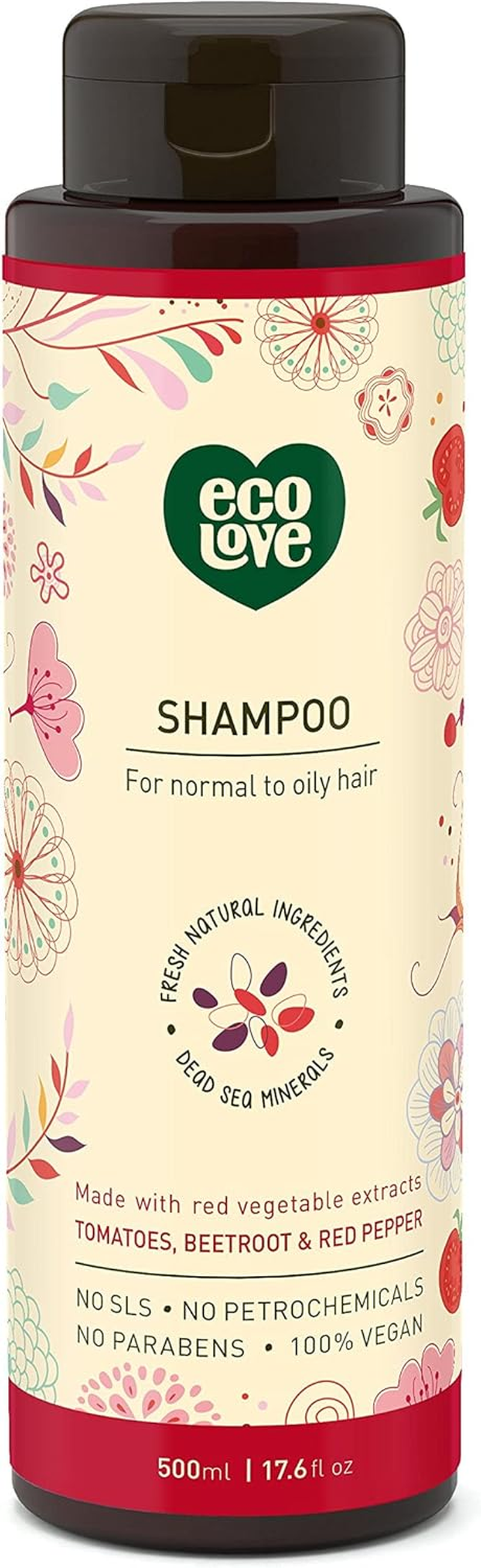 Ecolove - Family Shampoo Green Collection Cucumber, Parsley & Spinach - 17.6 Fl. Oz.