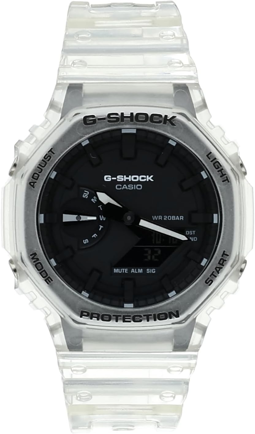 Casio G-SHOCK GA2100SKE-7A Mens Transparent Clear Analog/Digital Watch with Transparent Clear Band image number 5