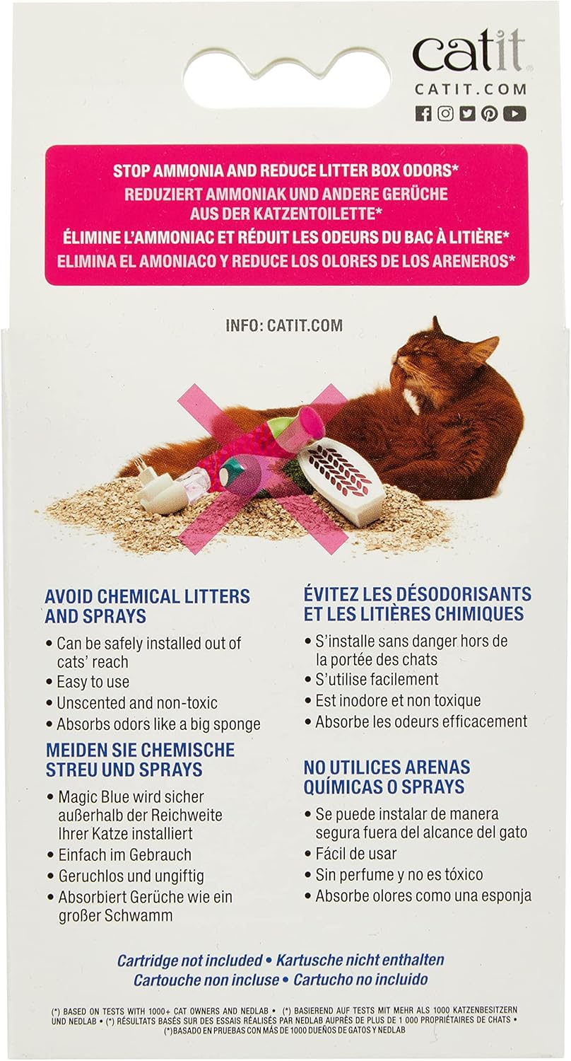 Catit Magic Blue Cat Litter Box Air Purifier, Refill Pads image number 6