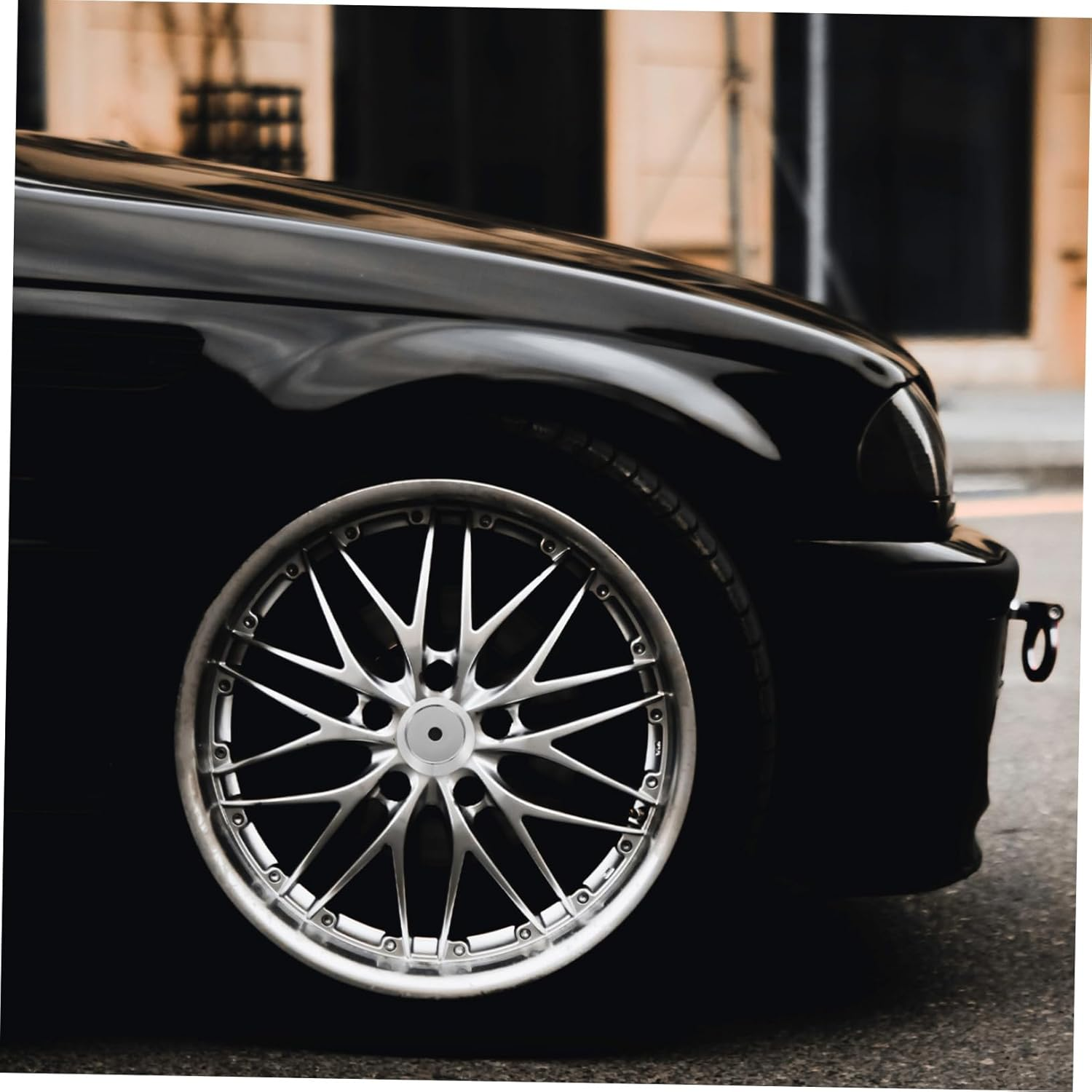 SWOOMEY 4Pcs Wheel Rim Center Hub Caps Car Wheel Accessories Plastic Construction