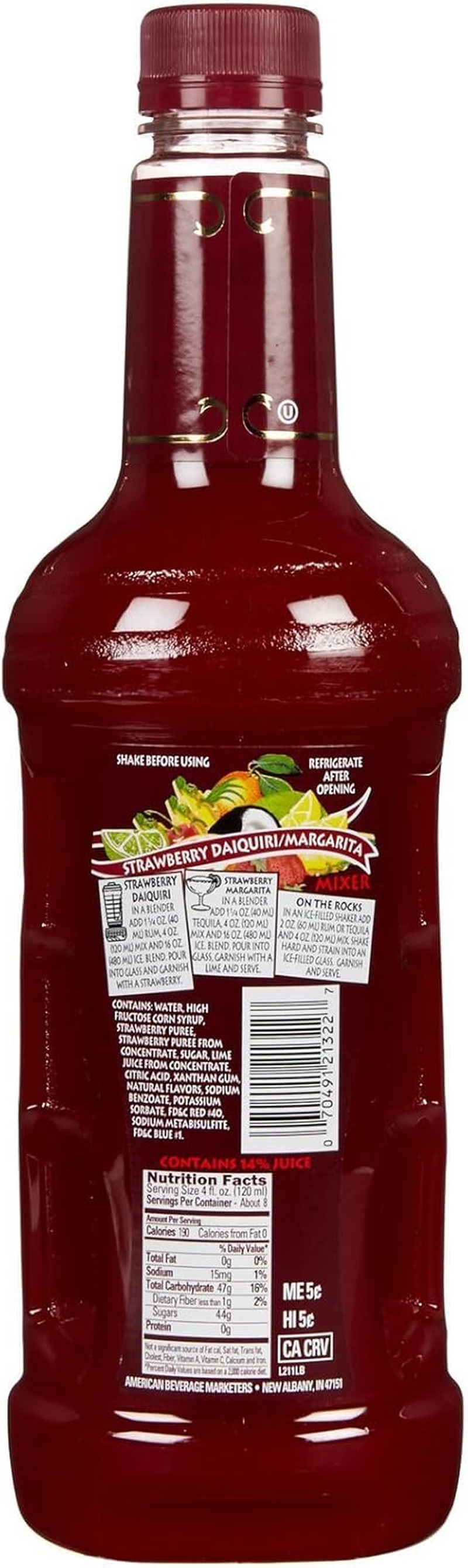 MASTER of MIXES Strawberry/Daiquiri/Margherita, 1000 Ml image number 2