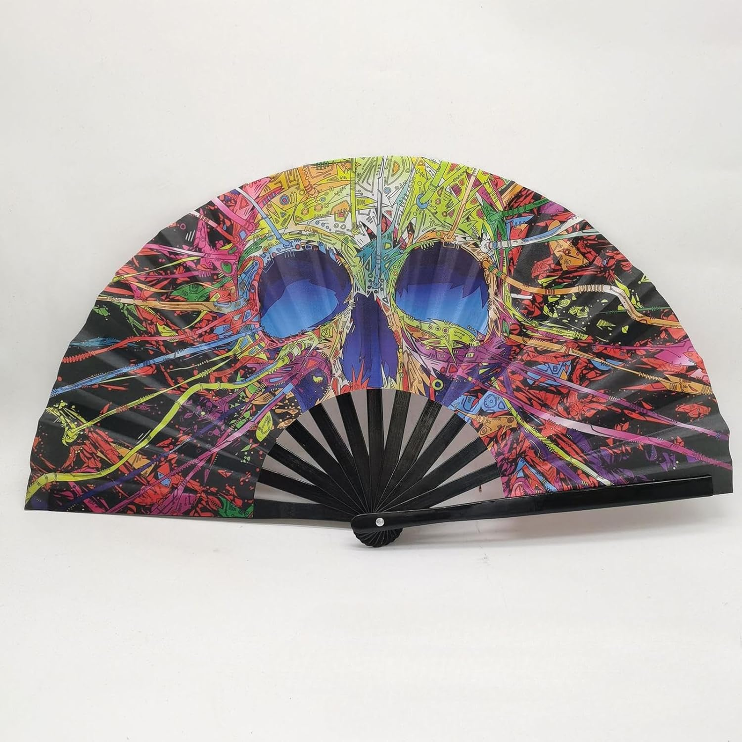 Large Folding Hand Fan | Large 13 Inch Folding Hand Popping Fans,Decorative Foldable Craft, Kung Fu Craft, Home Decoration for Festival Wedding