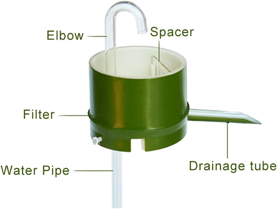 Aquarium Filter Box with USB Water Pump, Bamboo Tube Flow Device, External Fish Tank Filter, Biochemical Cotton Filter, 1W Power, Suitable for 3-8Mm Tank Walls image number 6