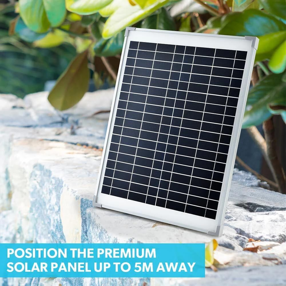 "PROTEGE 10W Solar Powered Water Fountain Pond Pump with Eco Filter Box Kit Set, PF20" image number 3