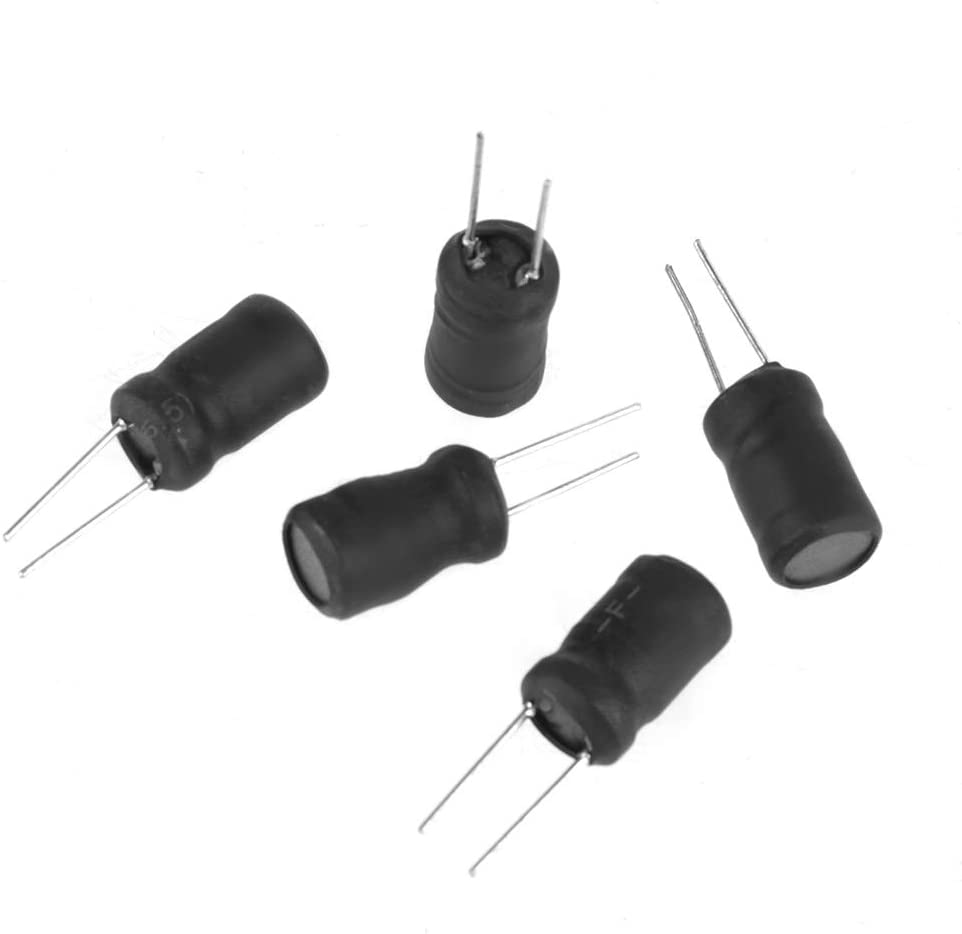 Inductors, 145Pcs 10Uh-10Mh 12 Portable Mini Values Choke Vertical Inductors Assorted Kit with Special Guide Pin Structure image number 3