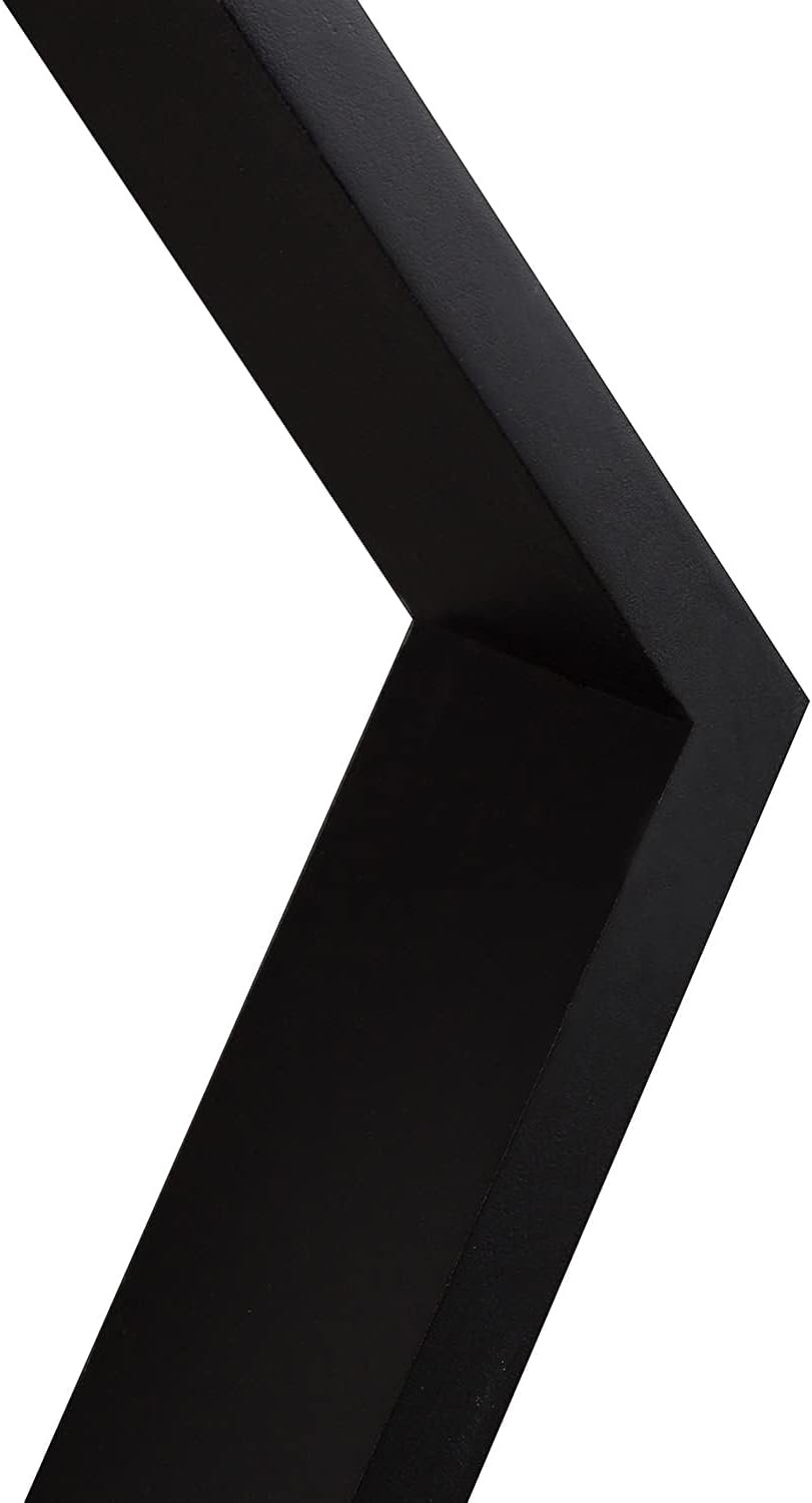 Floating Shelves, XICEN 3 Set Wood Hexagon for Wall Decor, Farmhouse Honeycomb Shelves for Living Room Decor, Bedroom, Living Room, Bathroom, Durable, Stylish & Versatile (Black) image number 3