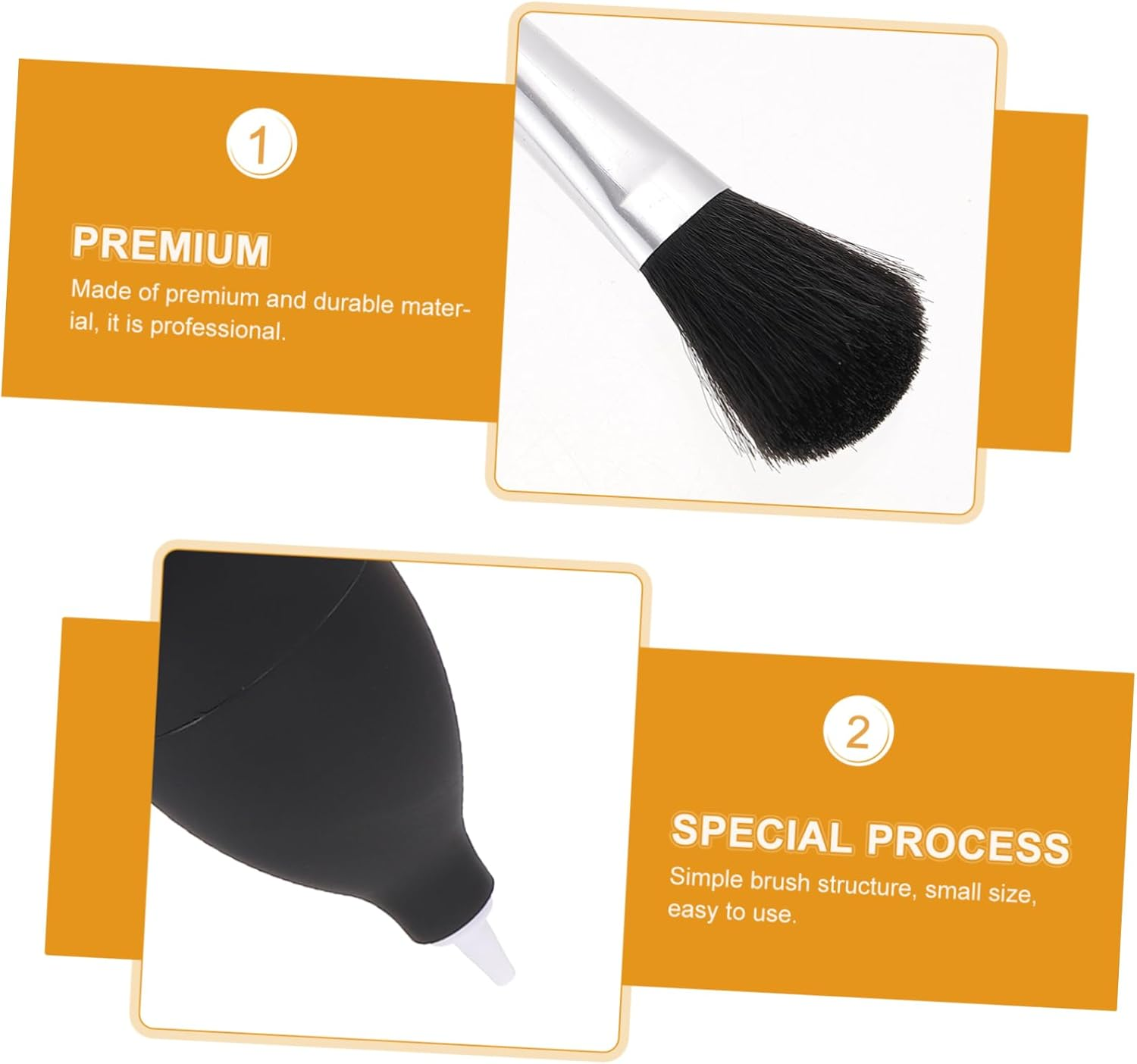 OKUMEYR Earphone Cleaning Brush Set for Headphones Kit with Soft Brush Cotton Swabs Air Blower and Wiping Cloth Compact Lightweight Design for Dust and Debris Removal Earbuds And image number 3