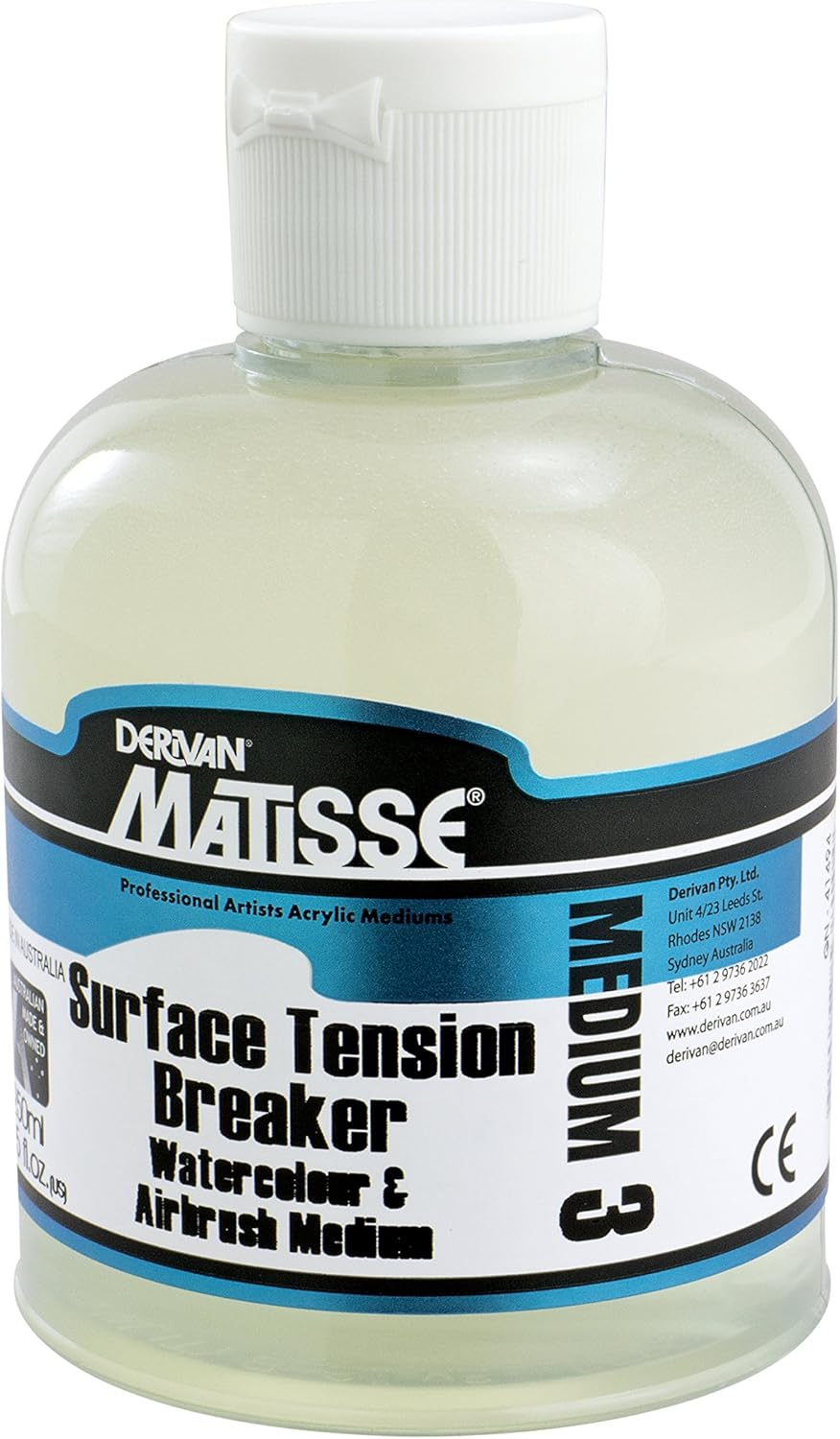 Derivan Matisse MM3 Professional Artists Acrylic Tension Breaker Medium 250 Ml