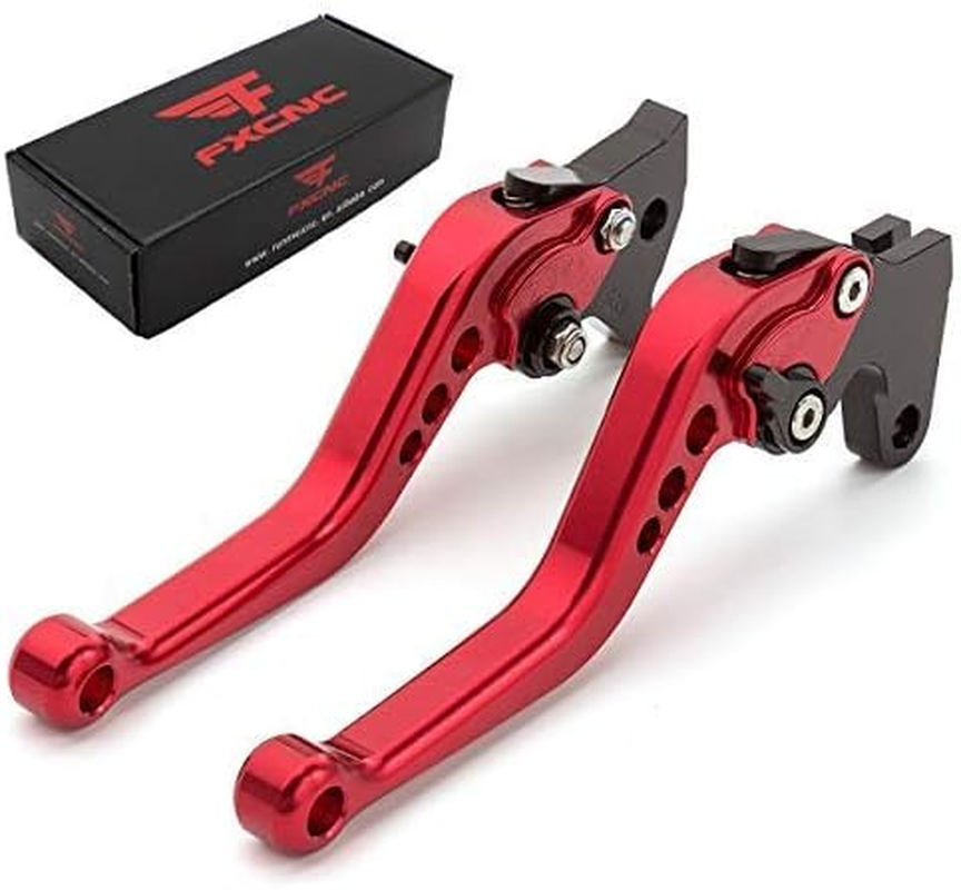CNC Aluminum Short Adjustable Brake Clutch Levers Compatible with NC700 NC700S NC700X NC750 NC750S NC750X 2016-2020, CBR650F CB650F 2014-2020,CB650R CBR650R 2018-2020