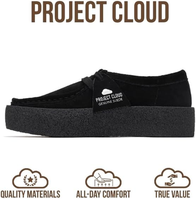 Project Cloud Genuine Leather Womens Shoes - Non-Slip Platform Loafers for Women with Memory Foam Insole - Stylish Oxford Fall Shoes for Women 2025 (WALLYCHUNKY) image number 4