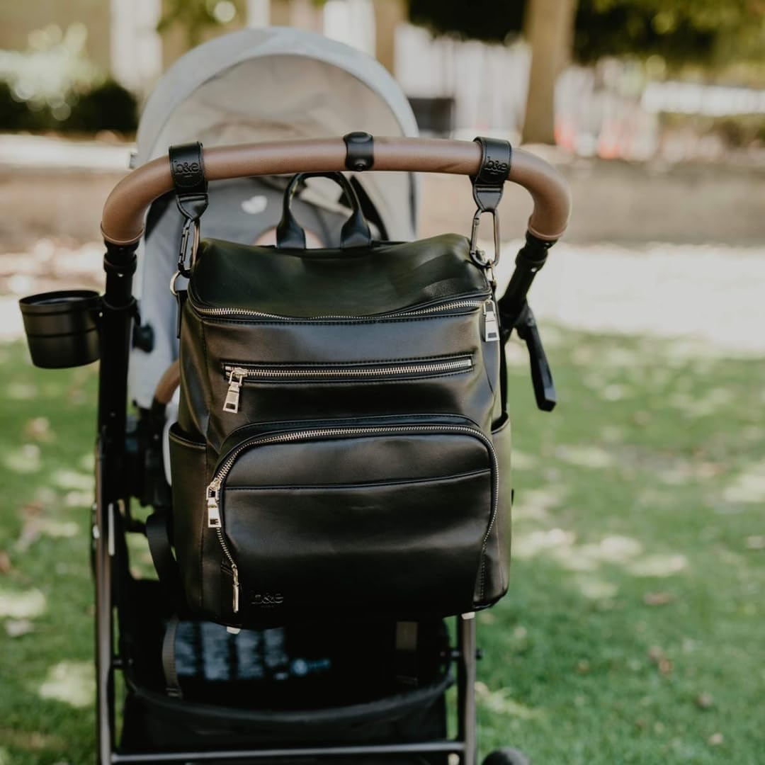 BEN & ELLIE BABY Nappy Bag Backpack, Unisex Diaper Bag for Newborn Parents, Large Capacity with Stroller Straps image number 3