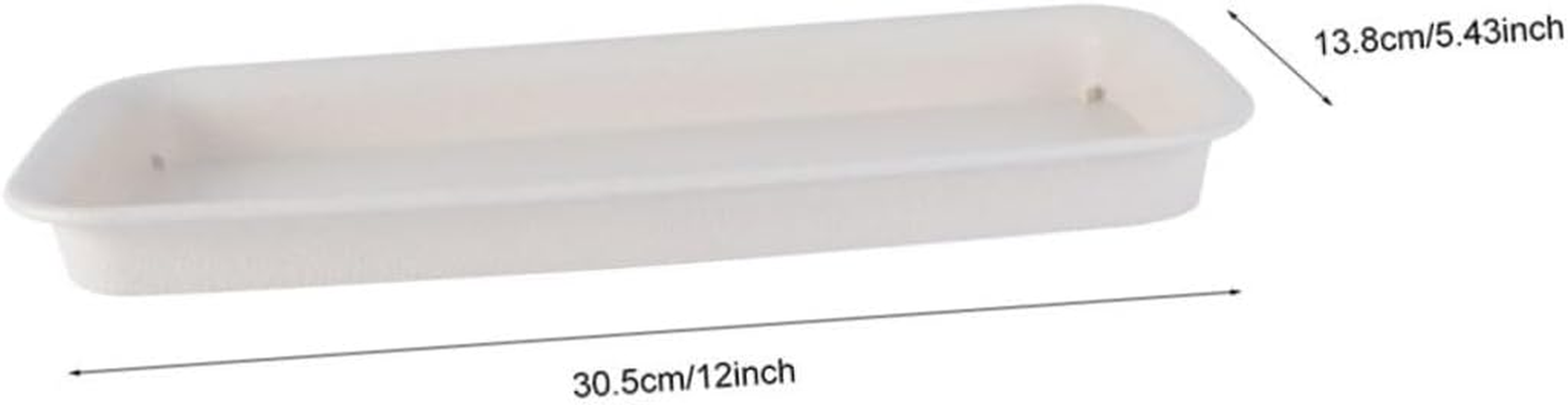 Outanaya 4Pcs Rectangular Flowerpot Trays for Gardening and Pots Saucer to Catch Excess Water Beige for Clean and Tidy Plant Care image number 2