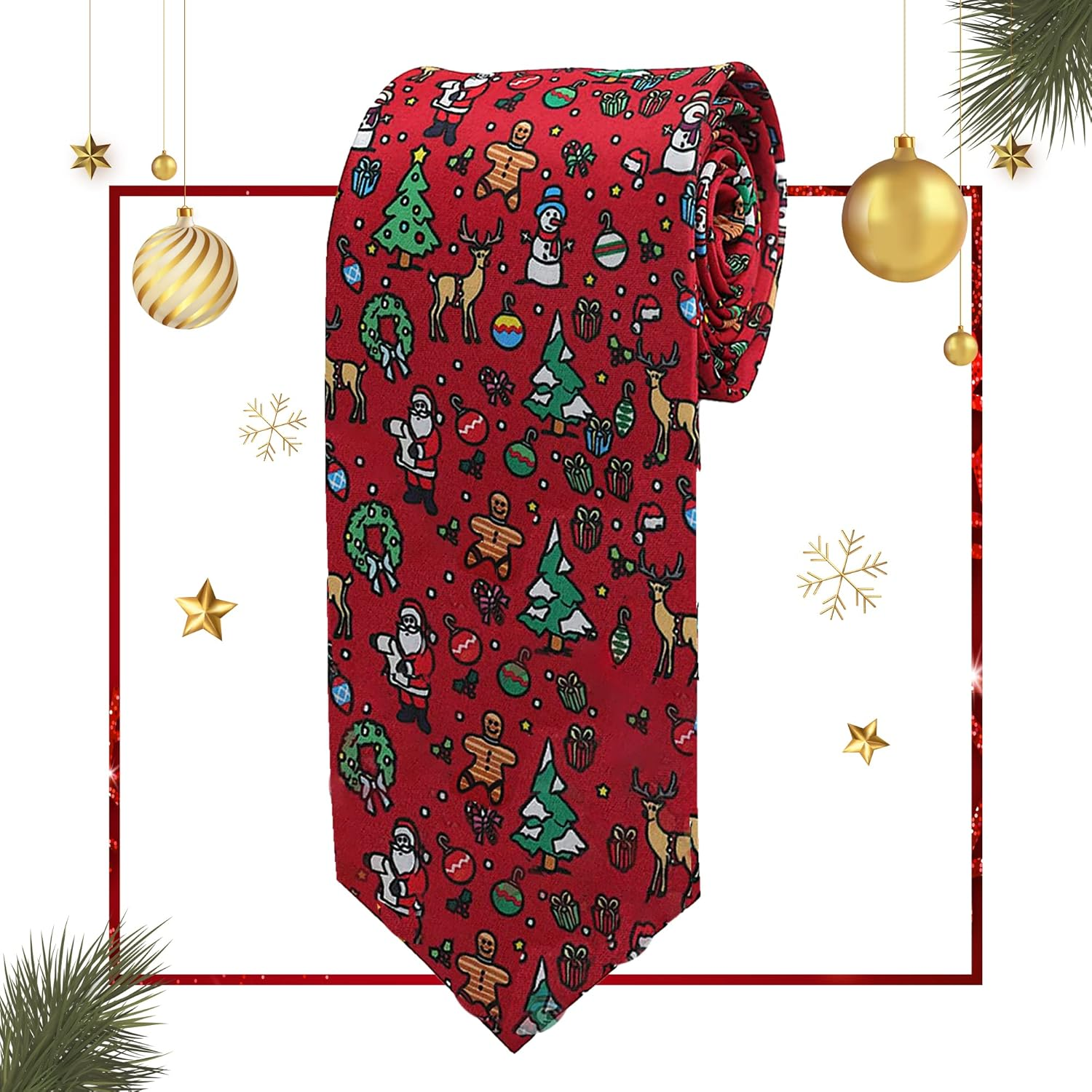 Holiday Christmas Ties for Men - Cool Mens Neckties - Many Colors to Choose From