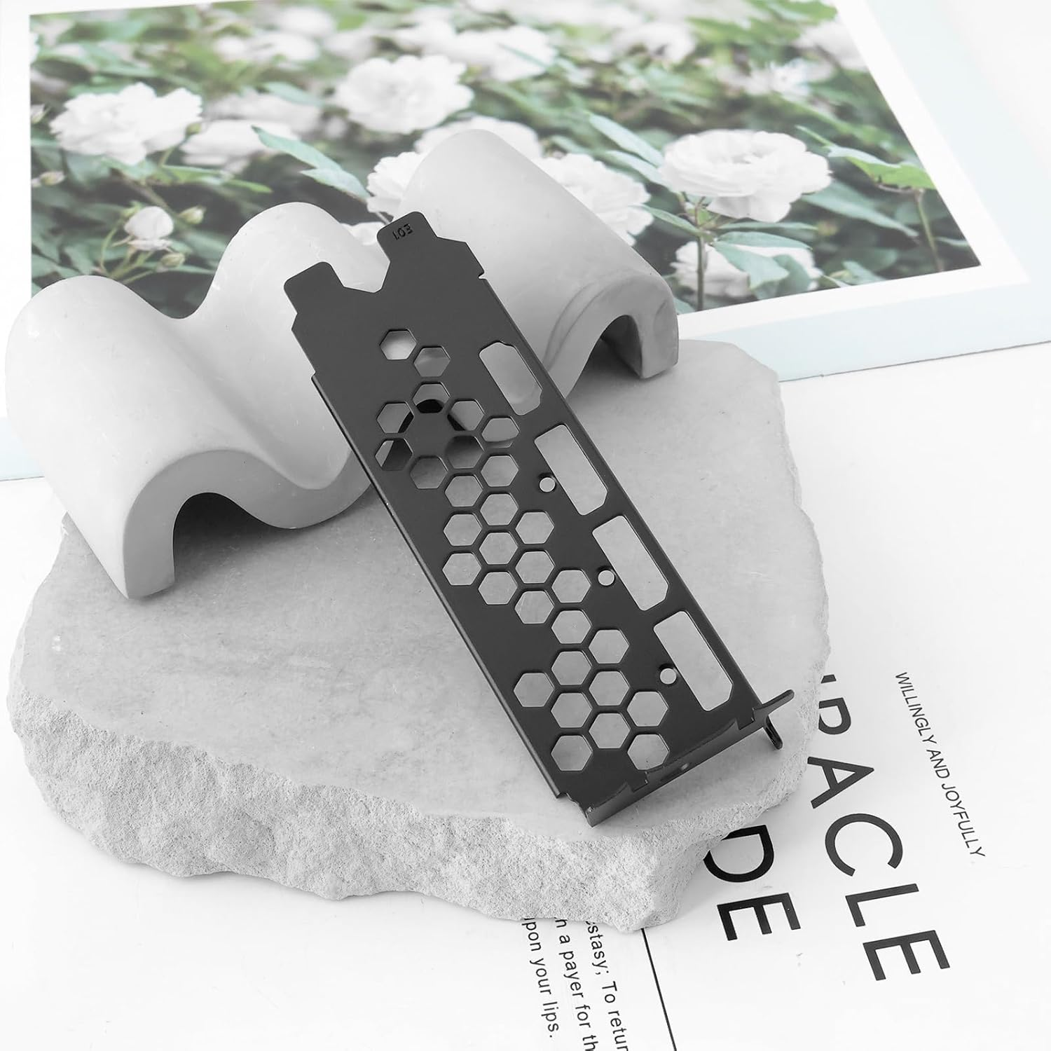 SG Store 1Pc I/O IO Shield Backplate GPU Bracket Graphics Card External Bracket Compatible with EVGA RTX 3060Ti 3070 3080 3090 FTW3 XC3 Black Zinc image number 2