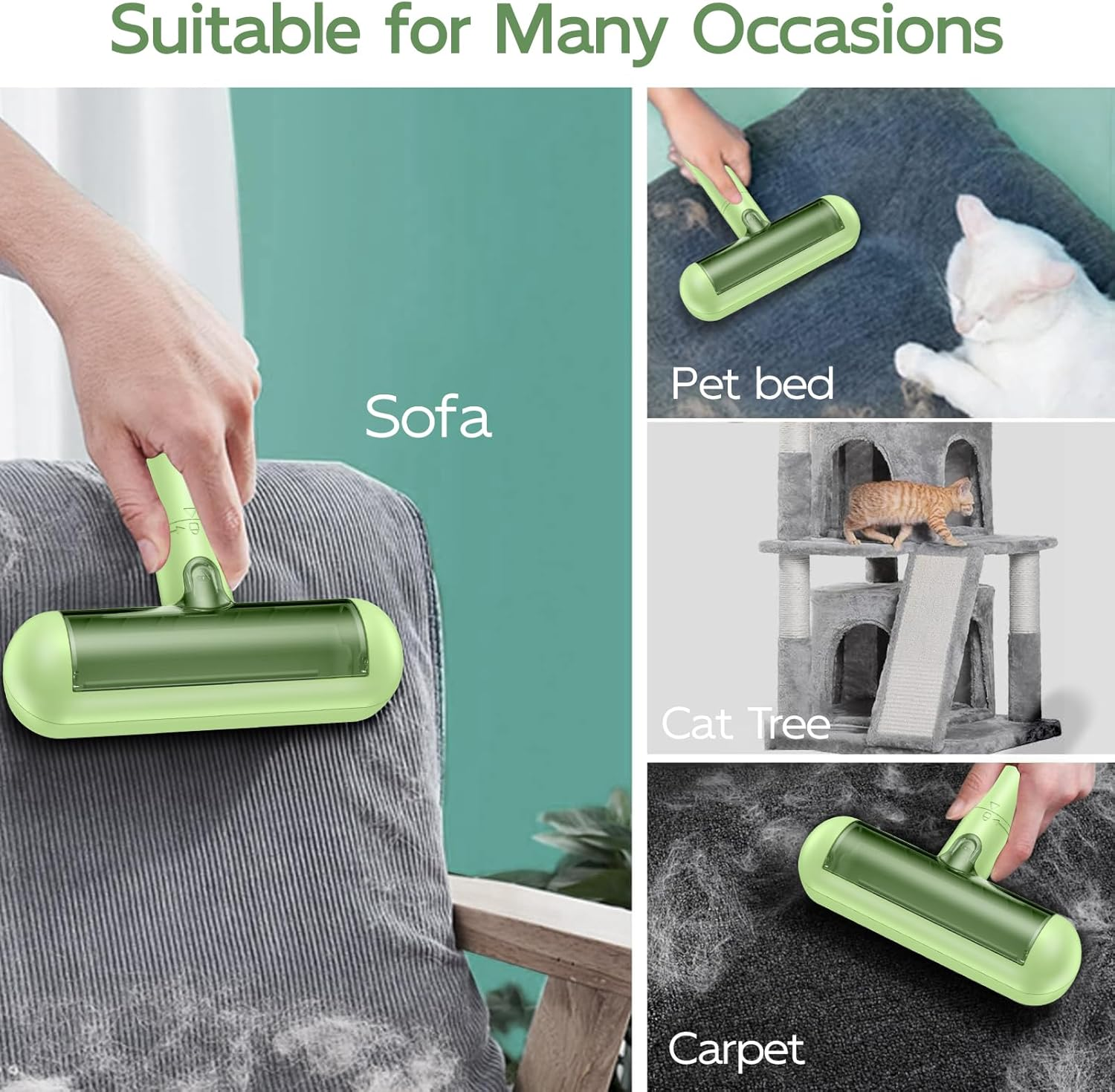 Lint Roller for Pet Hair, Pet Hair Remover for Clothes, Furniture, Cat Bed, Dog Hair Remover, Cat Hair Remover, Lint Brush for Cat and Dog Hair image number 1