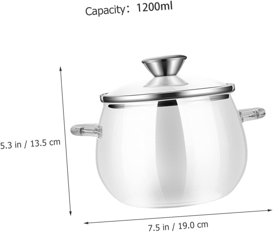 CIYODO Glass Lard Oil Jar with Lid and Spoon 1200Ml Large Capacity Double-Handle Condiment Storage Container Kitchen Seasoning Jar for Home Use image number 6