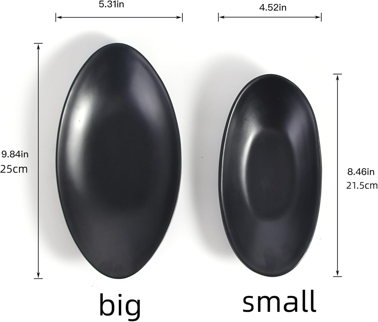 Feyarl Ring Dish Black Key Dish for Hallways Small Jewelry Tray Entryway Key Bowl Decorative Trinket Dish for Home Dresser Bathroom (Oval) image number 3