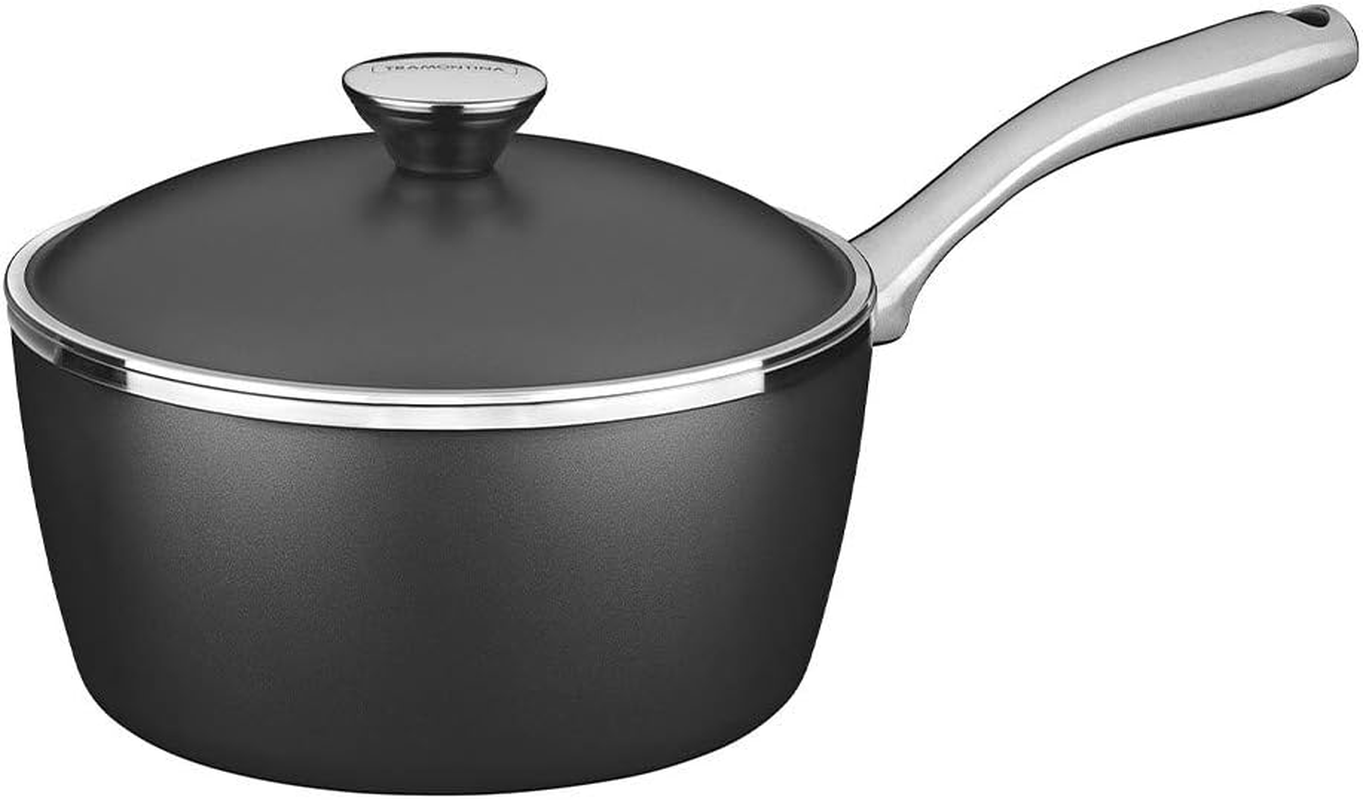 Tramontina Lyon Aluminum Sauce Pan, Black, 20 Cm image number 4