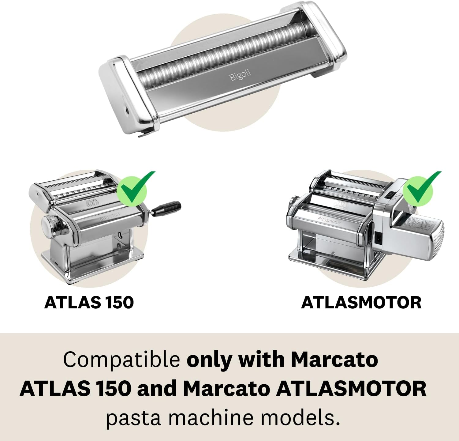 Marcato Lasagnette Cutter Attachment, Made in Italy, Works with Atlas 150 Pasta Machine, 7 X 2.75-Inches image number 1