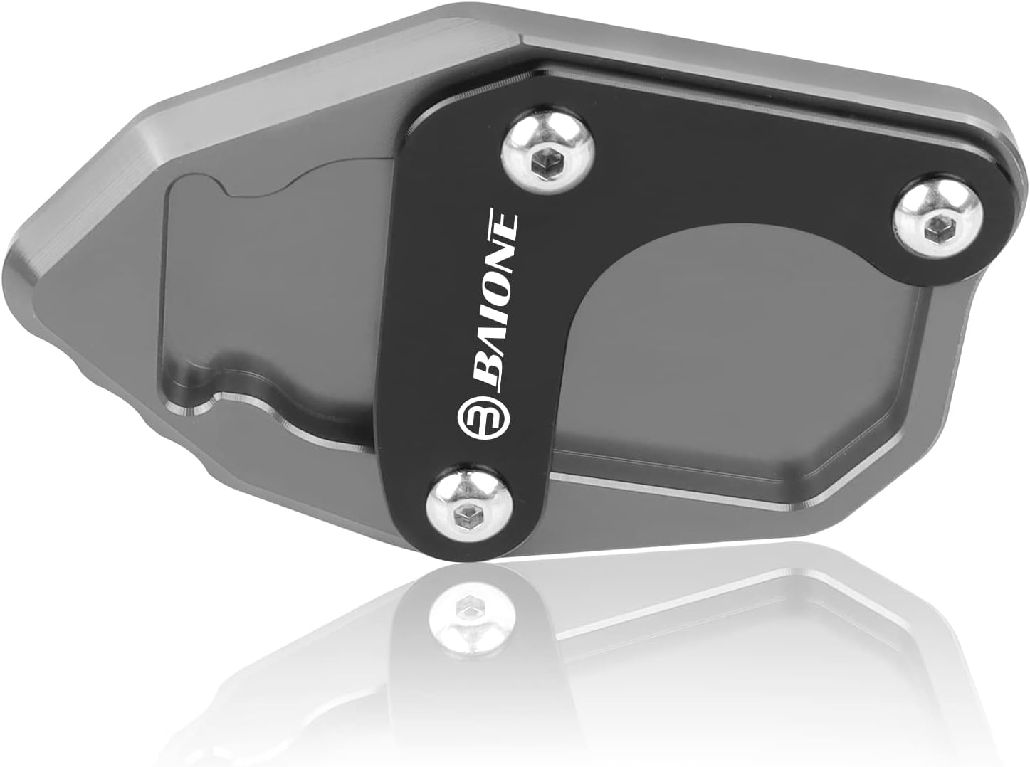 BAIONE Kickstand Extension Pad Replacement for Honda CRF300L CRF 300L Rally 2021 2022 Motorcycle Side Stand Foot Enlarger Plate Extender (Red)